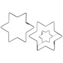 Zestaw 2 Wykrawaczy do Ciastek Gwiazda 4,5 cm Stal do Zmywarki ORION