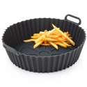 Wkład do Frytkownicy Air Fryer 1 szt. HIT Silikonowy Szary Okrągły 20 cm