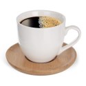 Zestaw Filiżanek z Podstawkami Porcelanowe Małe Białe 6 szt. ORION 100 ml