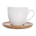 Zestaw Filiżanek z Podstawkami Porcelanowe Małe Białe 6 szt. ORION 100 ml