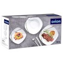 Zestaw Serwis Obiadowy 18 el. ORION Porcelana Kwadratowy Dekor