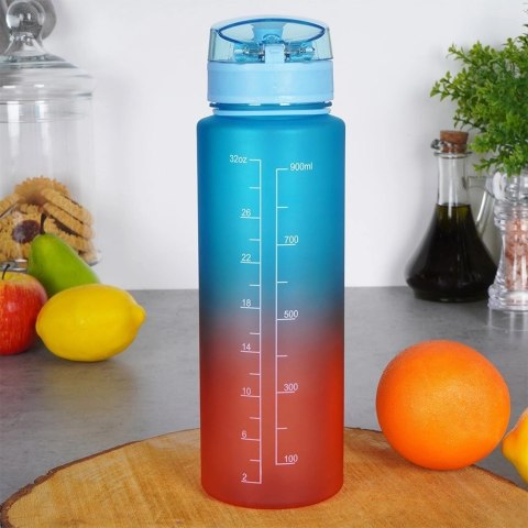 Butelka na Wodę EXCELLENT HOUSEWARE 1 L Motywująca z Podziałką Ombre Grupa Orion Sp. z o.o.