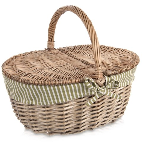 Kosz piknikowy wiklinowy zamykany 42x32x35 cm Grupa Orion Sp. z o.o.