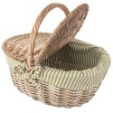 Kosz piknikowy wiklinowy zamykany 42x32x35 cm Grupa Orion Sp. z o.o.