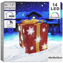 Prezent Świecący Świąteczny LED Czerwony Timer Dekoracja 46 cm VILDE Grupa Orion Sp. z o.o.