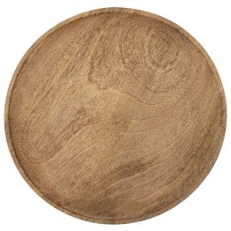 Taca do Serwowania Drewniana MANGO Okrągła 30 cm ORION Dekoracyjna