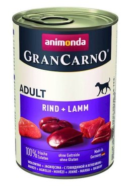 Animonda Grancarno Adult Dog Wołowina + Jagnięcina 400g Animonda