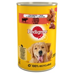 Pedigree Mokra Karma Dla Dorosłych Psów Z Wołowiną W Galarecie Puszka 400g Pedigree