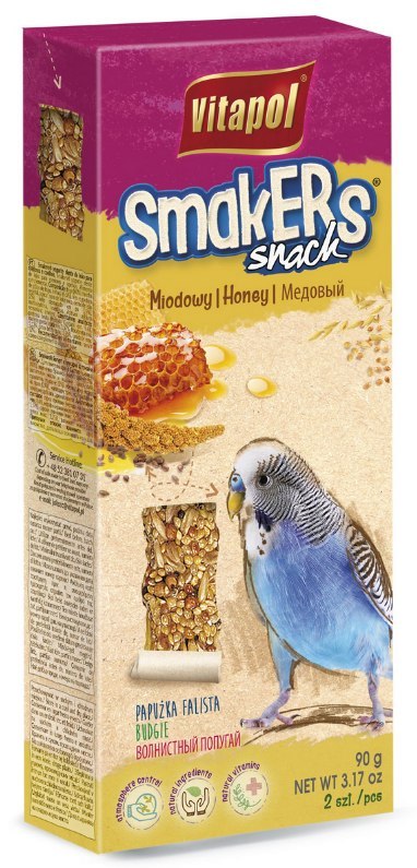 Vitapol Smakers Miodowy Dla Papużki Falistej 2szt Vitapol
