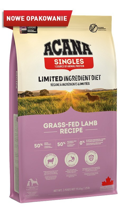Acana Singles Grass-Fed Lamb 11,4kg Acana