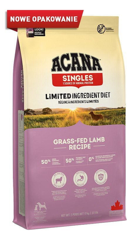 Acana Singles Grass-Fed Lamb 17kg Acana
