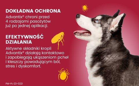 Bayer Advantix Krople Na Kleszcze I Pchły 2,5ml Bayer