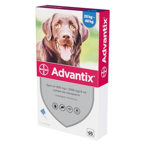 Bayer Advantix Krople Na Kleszcze I Pchły 4ml Bayer