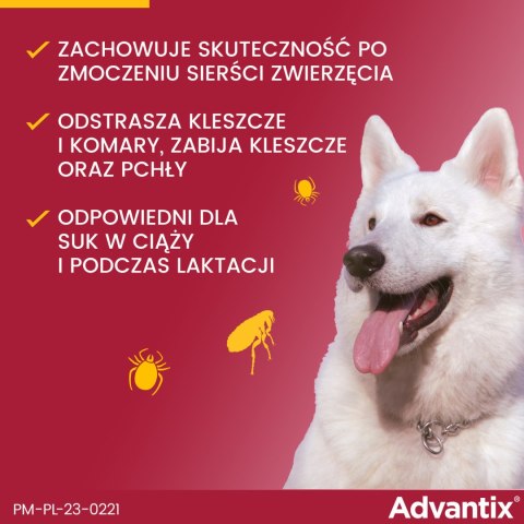 Bayer Advantix Krople Na Kleszcze I Pchły 4ml Bayer