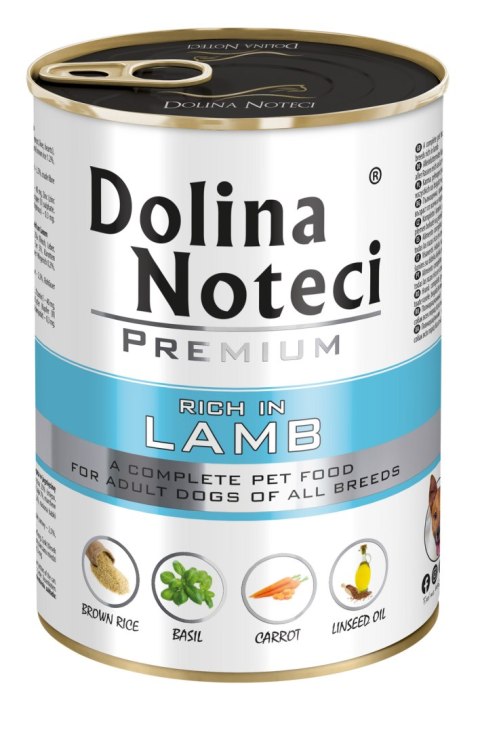 Dolina Noteci Premium Bogata W Jagnięcinę 400g Dolina Noteci