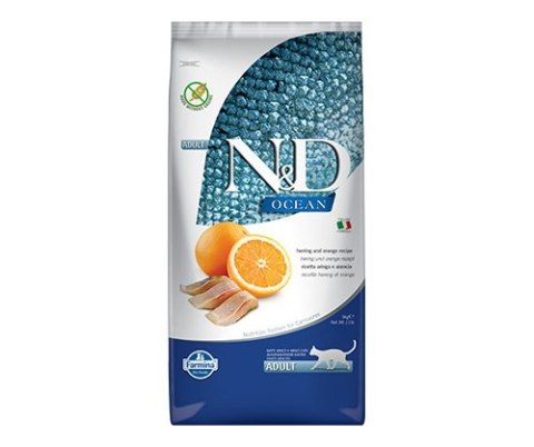 Farmina N&D Ocean Feline Adult Herring&Orange 5kg Farmina