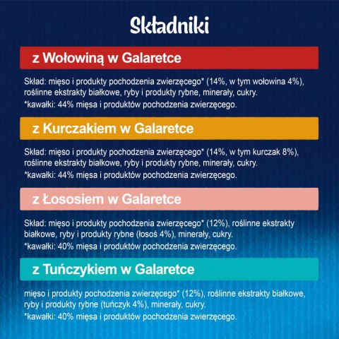 Felix Fantastic Mix Mięsny W Galaretce 44x85g Felix