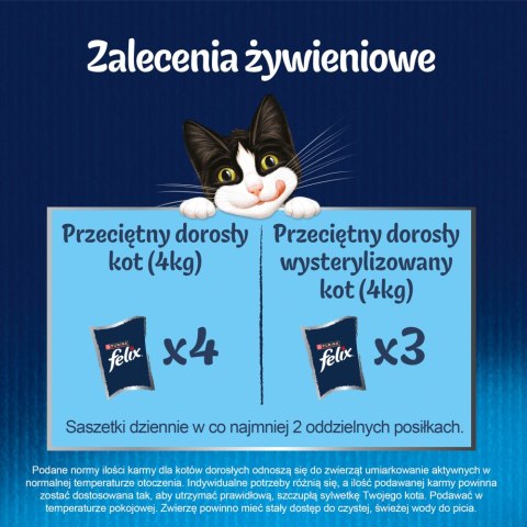 Felix Fantastic Mix Mięsny W Galaretce 44x85g Felix