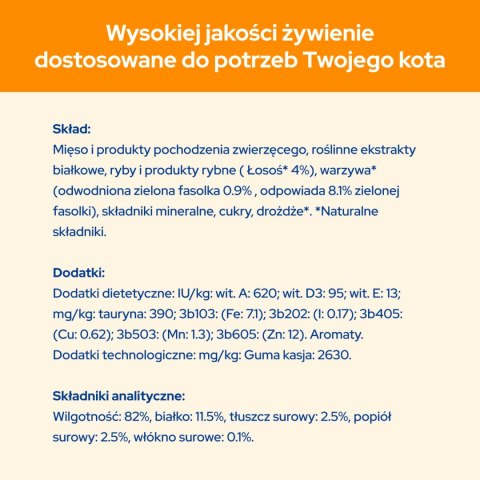 Purina Cat Chow Adult Łosoś I Zielona Fasolka 85g Purina Cat Chow