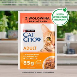Purina Cat Chow Adult Wołowina Z Bakłażanem 85g Purina Cat Chow