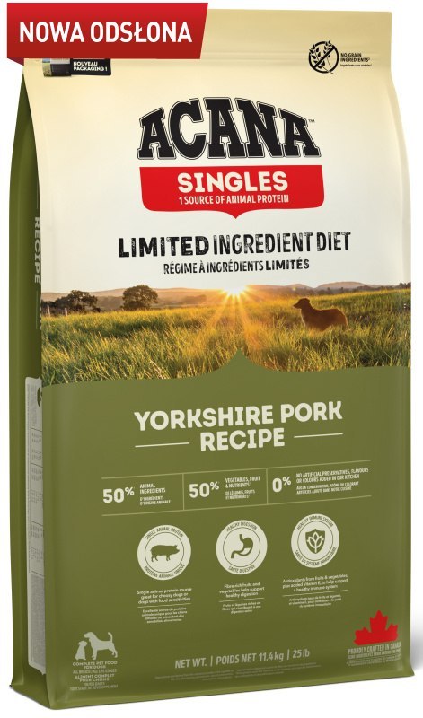 Acana Singles Yorkshire Pork 11,4kg Acana
