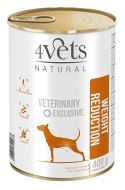 Dolina Noteci 4Vets Dla Psów Weight Reduction 400g 4Vets Natural