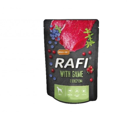 Dolina Noteci Rafi Z Dziczyzną Dla Psa (Czarne Opakowanie) 300g Dolina Noteci