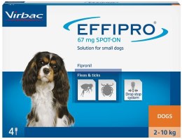 EFFIPRO Spot-On pies S 2-10 kg (pipeta 4 x 0,67ml) Virbac