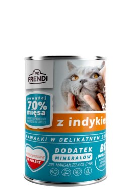 Frendi Kawałki W Delikatnym Sosie Z Indykiem 400g Frendi
