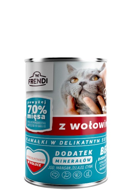 Frendi Kawałki W Delikatnym Sosie Z Wołowiną 400g Frendi