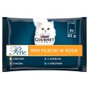 GOURMET Perle karma dla dorosłych kotów Mini Fileciki w sosie 4x85g Gourmet