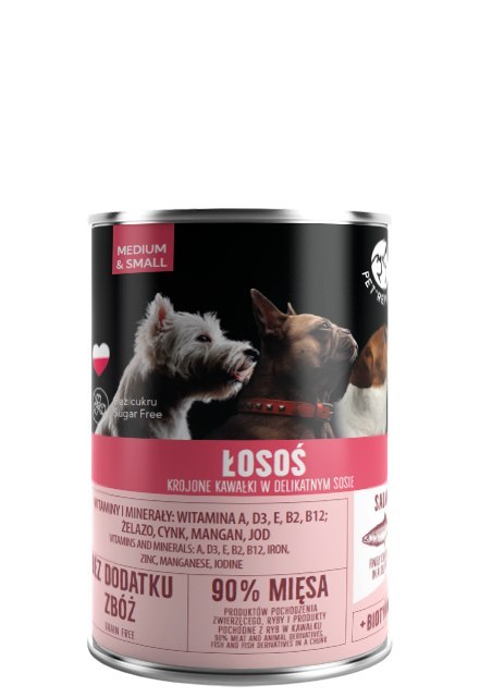 PetRepublic Łosoś Krojone Kawałki W Delikatnym Sosie 400g Pet Republic