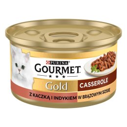 Purina Gourmet Gold kaczka/indyk w sosie 85g Gourmet