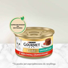 Purina Gourmet Gold wołowina w pomidorach 85g Gourmet