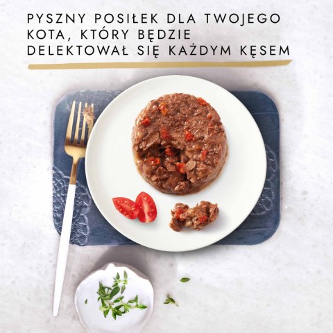 Purina Gourmet Gold wołowina w pomidorach 85g Gourmet