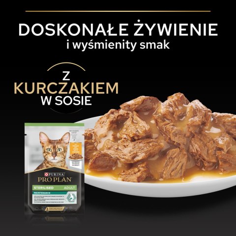 Purina Pro Plan Sterilised z kurczakiem dla kota 85g Purina Pro Plan