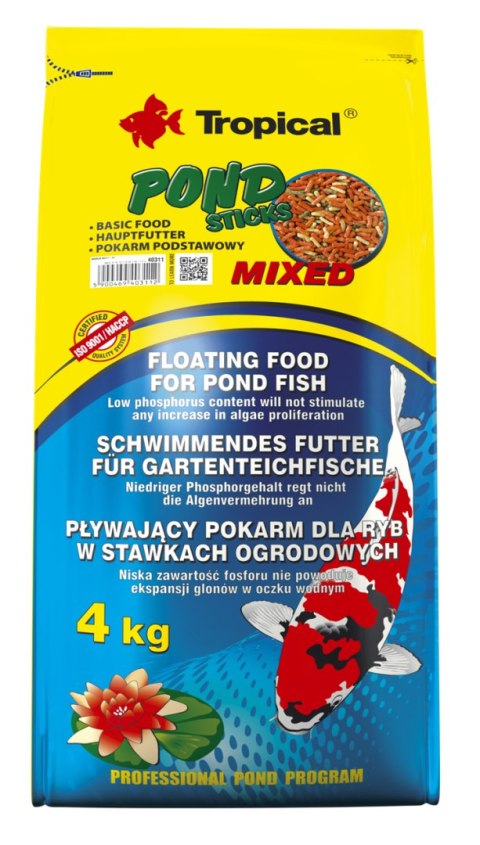 TROPICAL Pond Sticks Mixed 4kg Tropical