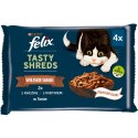 Felix Tasty Shreds Mokra Karma Dla Kota Z Kaczką I Indykiem W Sosie 4x80g Felix