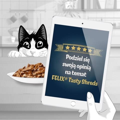 Felix Tasty Shreds Mokra Karma Dla Kota Z Kaczką I Indykiem W Sosie 4x80g Felix