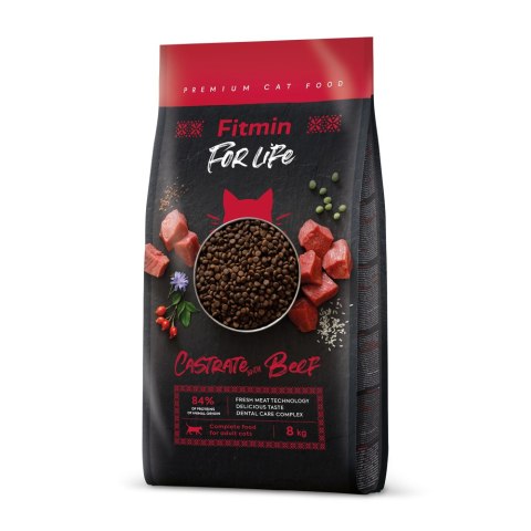Fitmin Cat For Life Castrate Beef 8kg Fitmin