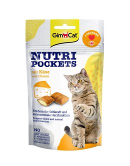 GIMCAT NUTRI POCKETS Przysmak z serem 60g Gimborn