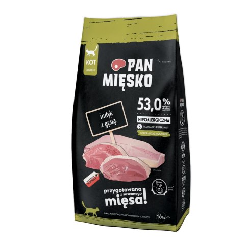 PAN MIĘSKO Indyk Z Gęsią S Dla Kota 1,6kg PAN MI�SKO