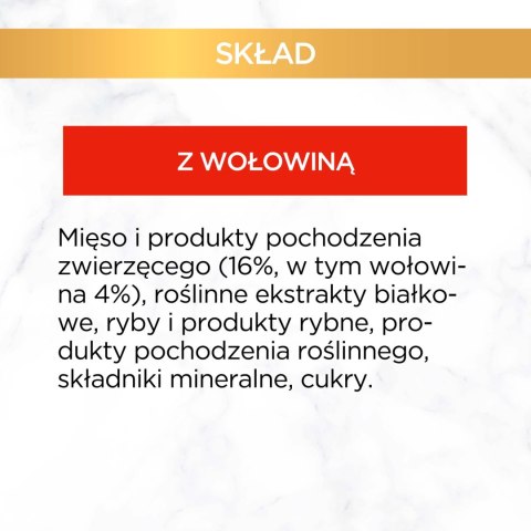 Purina Gourmet Gold Sauce Delight z wołowiną 85g Gourmet