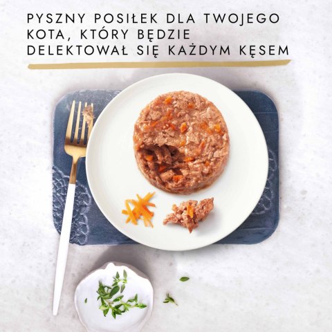 Purina Gourmet Gold Savoury Cake z kurczakiem i marchewką 85g Gourmet