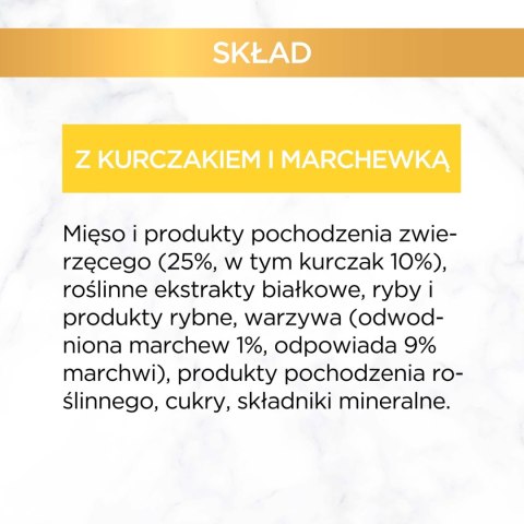 Purina Gourmet Gold Savoury Cake z kurczakiem i marchewką 85g Gourmet