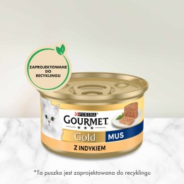Purina Gourmet Gold mus z indykiem 85g Gourmet