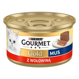 Purina Gourmet Gold mus z wołowiną 85g Gourmet