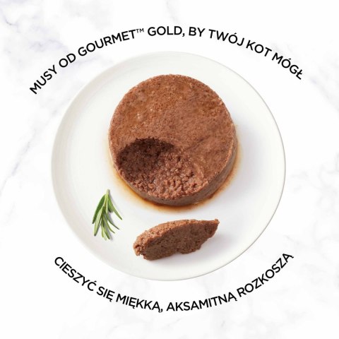 Purina Gourmet Gold mus z wołowiną 85g Gourmet