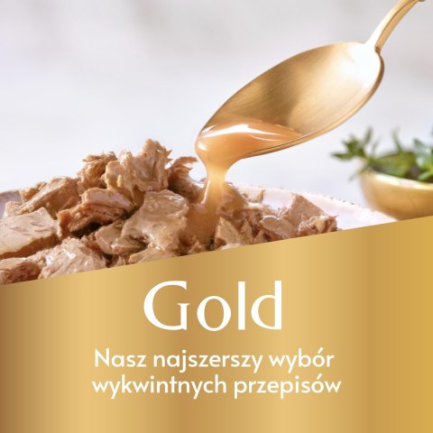 Purina Gourmet Gold z wołowiną i kurczakiem w sosie 85g Gourmet
