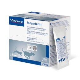 VIRBAC Megaderm 28x4 ml suplement diety dla psów i kotów do 10kg na problemy skórne Virbac